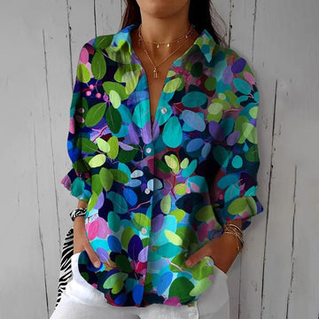 Camicia Femminile con Dettagli Colorati