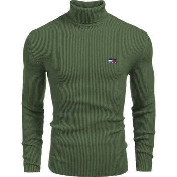 Maglione Slim Fit con Collo Alto per Uomo