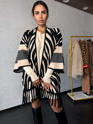 Cardigan Zebra Chic per Donna