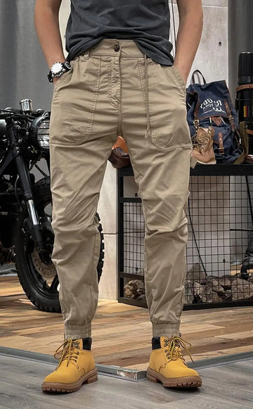 Pantaloni Cargo con Vestibilità Elegante per Uomo